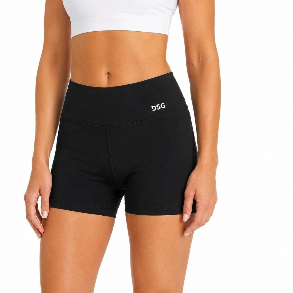 DSG Shorts Womens 1X Momentum 5" High Rise Shorts Black Plus NEW Active  Running